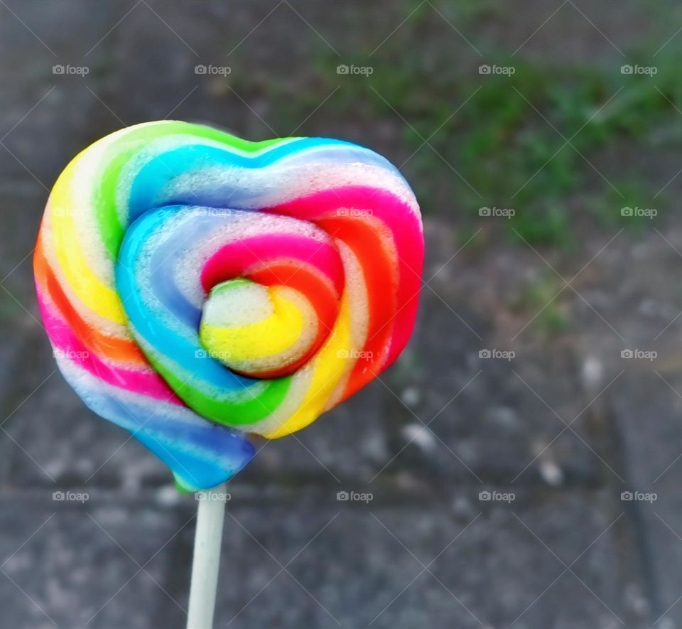 Rainbow candy
