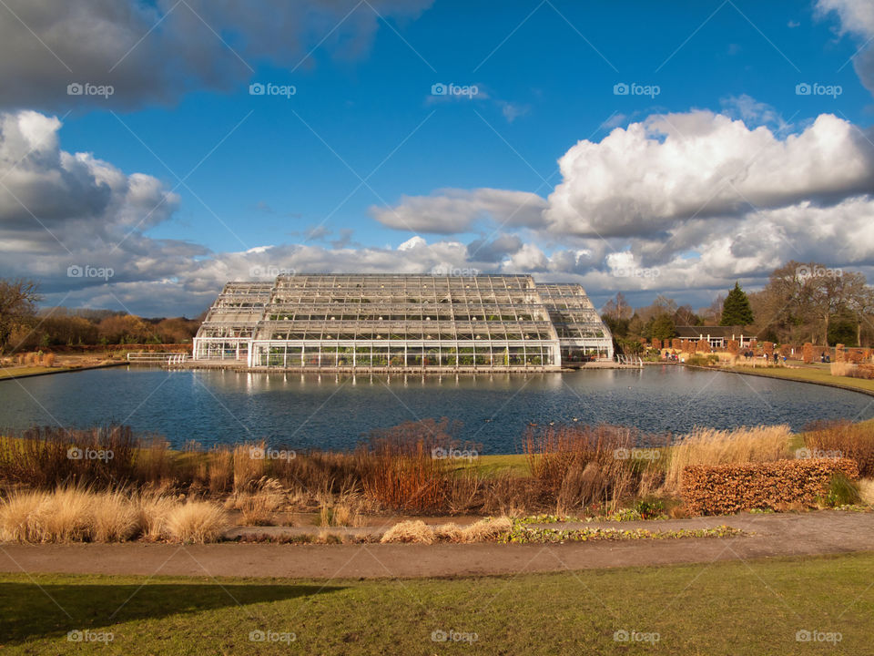 Butterfly glasshouse in Wisley Garden. UK