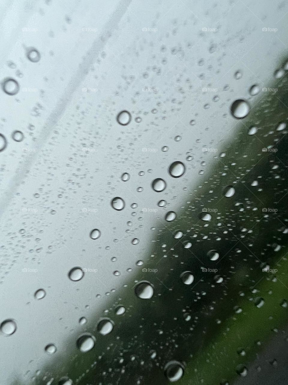 Raindrops on a window