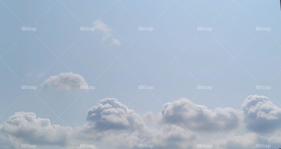 Blue sky with clouds