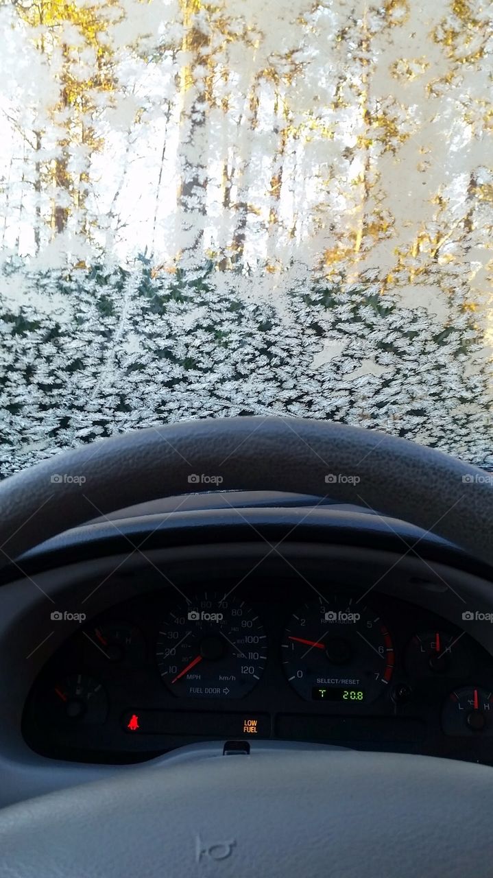 Winter morning drive