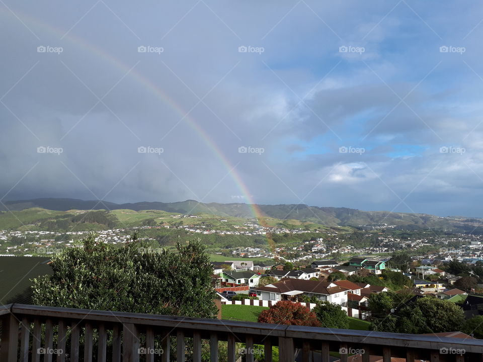 Rainbow in New Zealand.