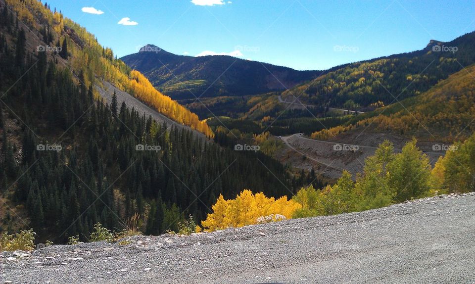 Colorado mountains in the fall