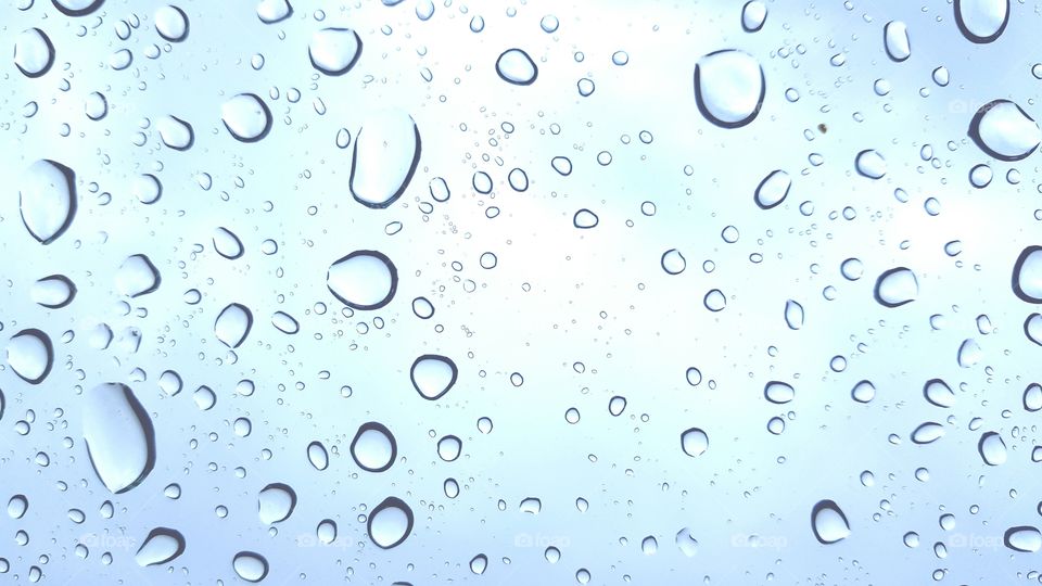 raindrops on window