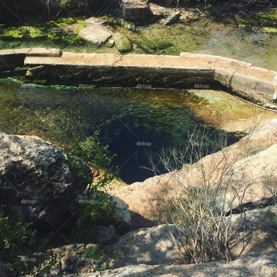 Jacob's well. Illegal to dive in because people have been lost within its underwater tunnels
