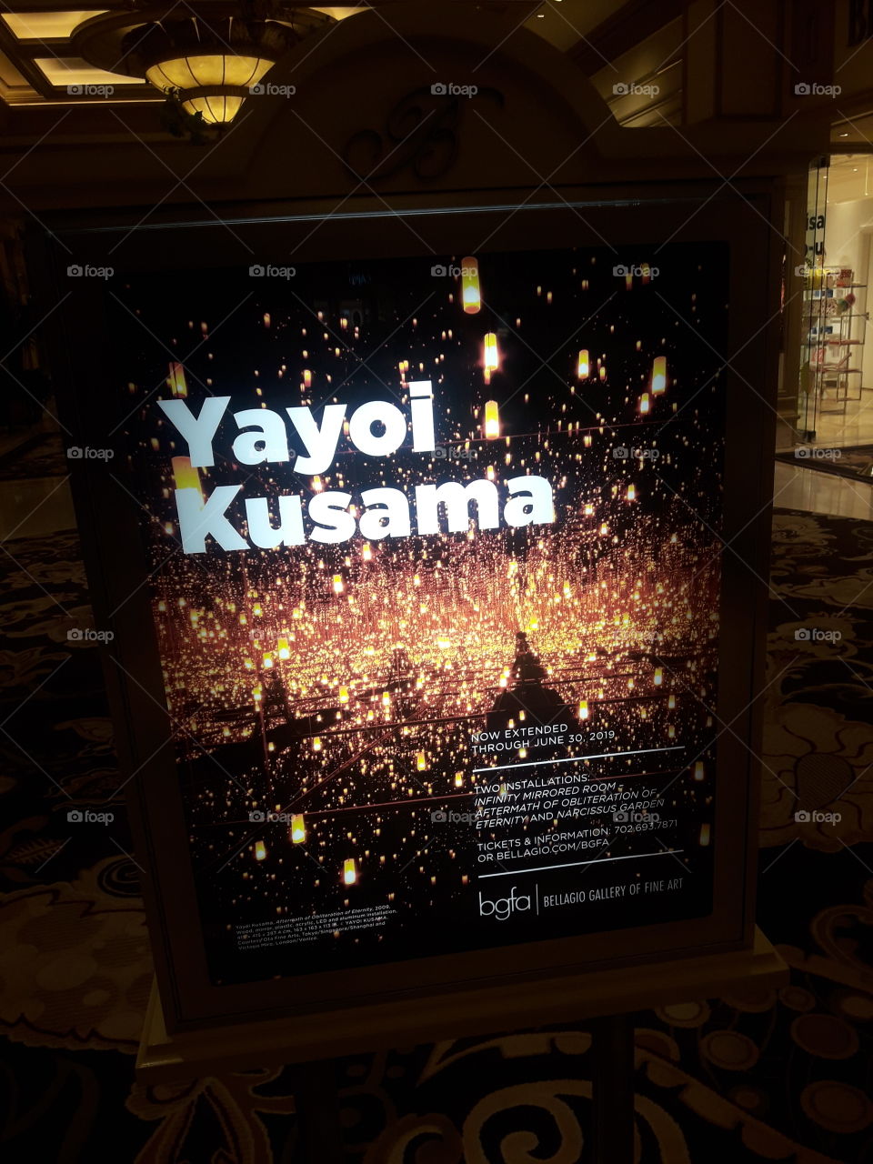 Yayoi Kusama Exhibit at Bellagio