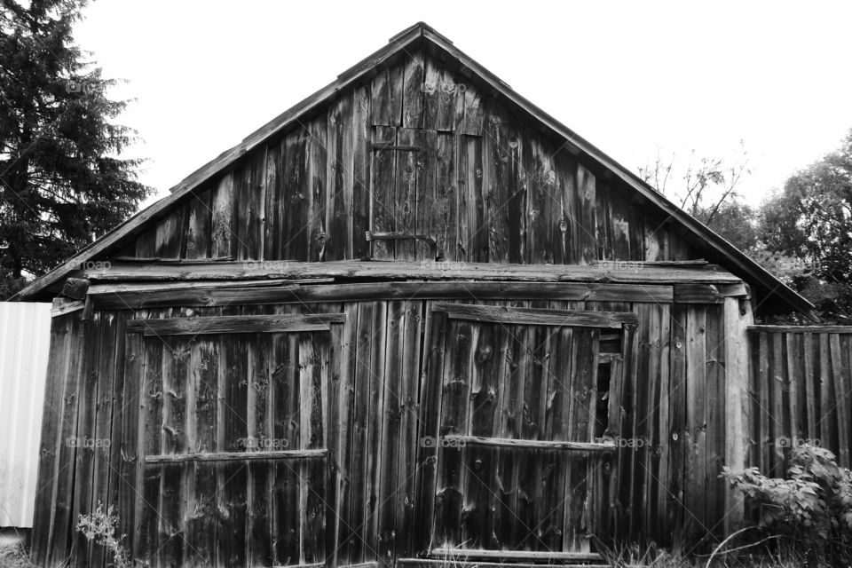 abandoned rural house