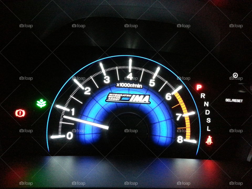 Colourful speedometer. My second car