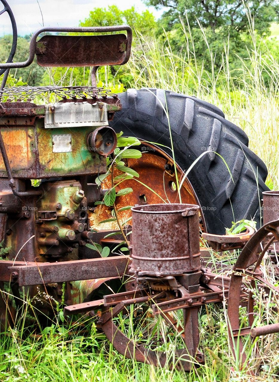 old tractor