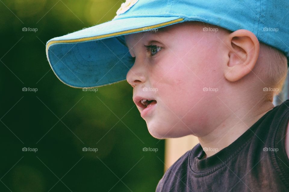 Cute boy in a cap