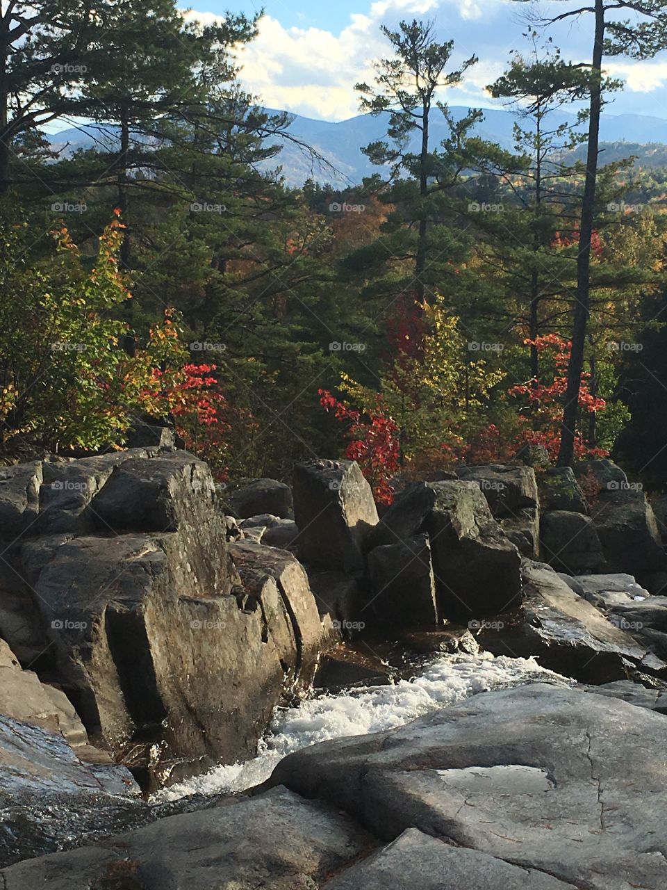 Autumn day at Jackson Falls NH