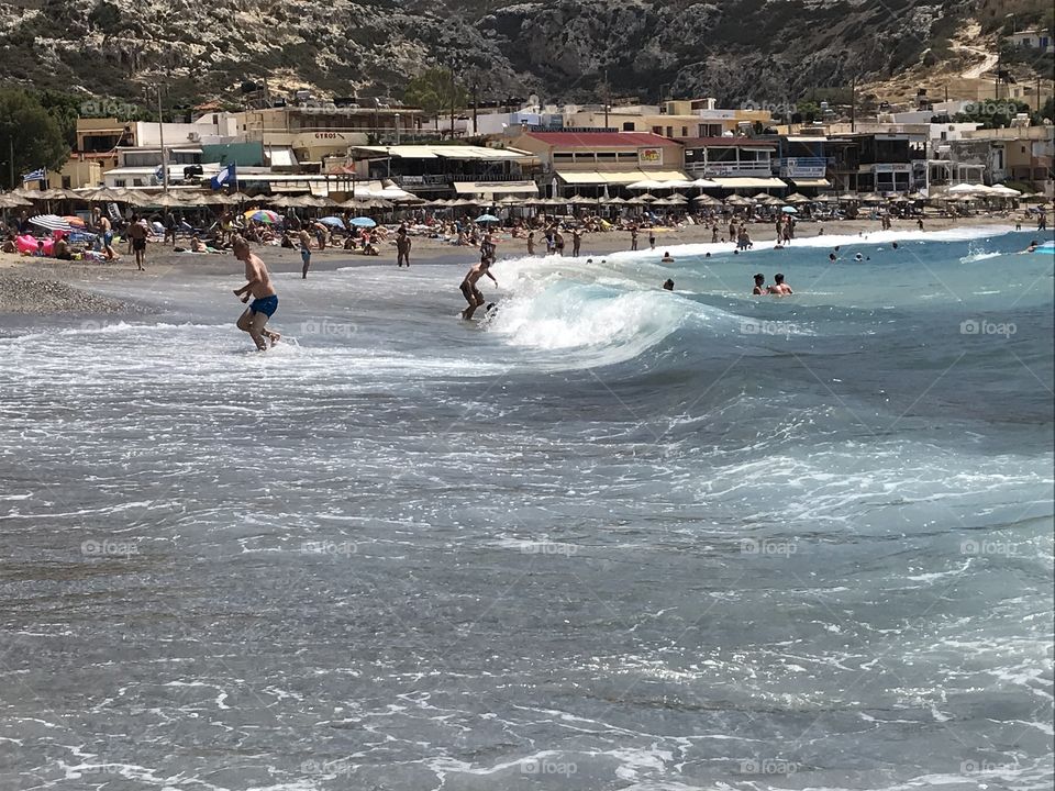Surf at Matala beach