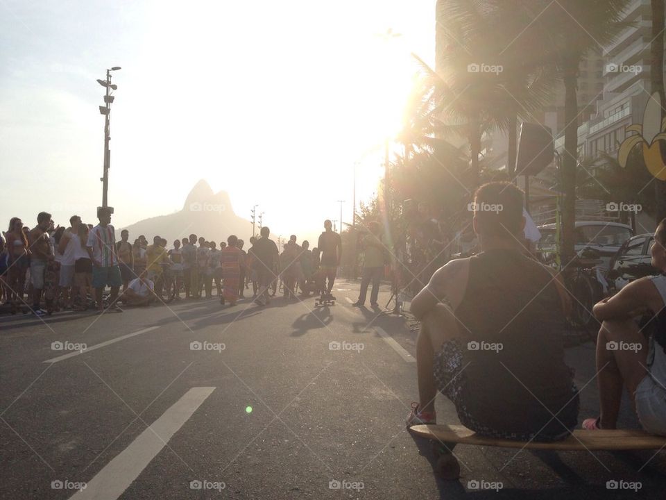 Sunset at Ipanema