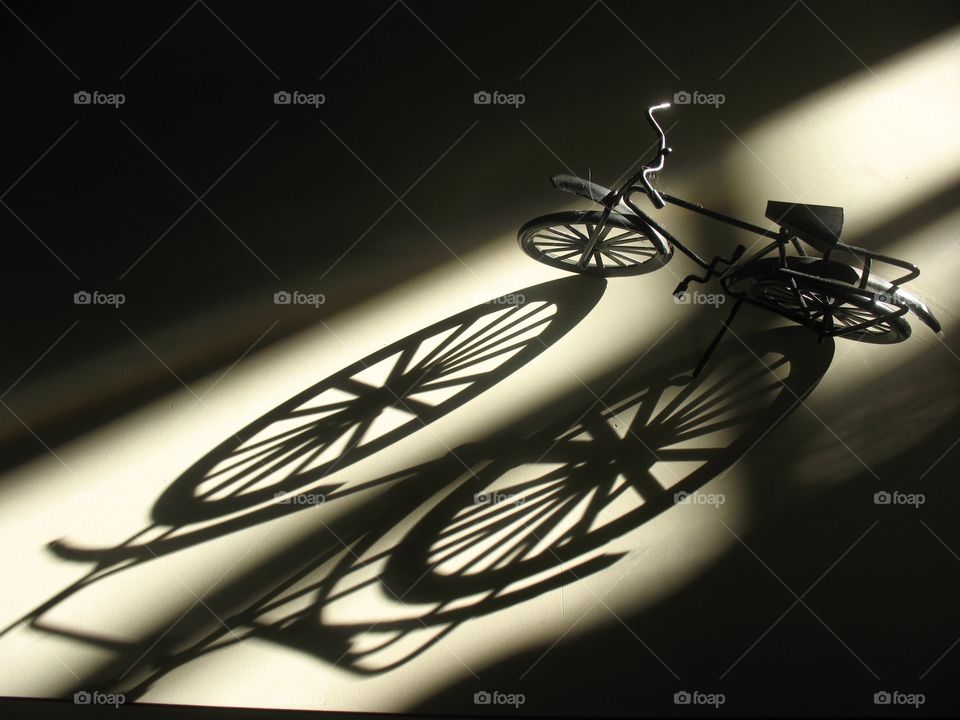 Bike Reflection . Reflection of bike