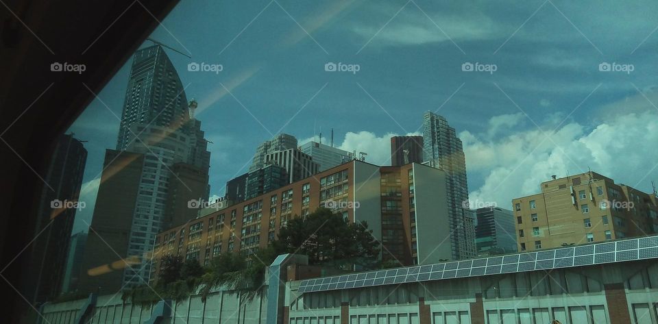 Toronto from the train