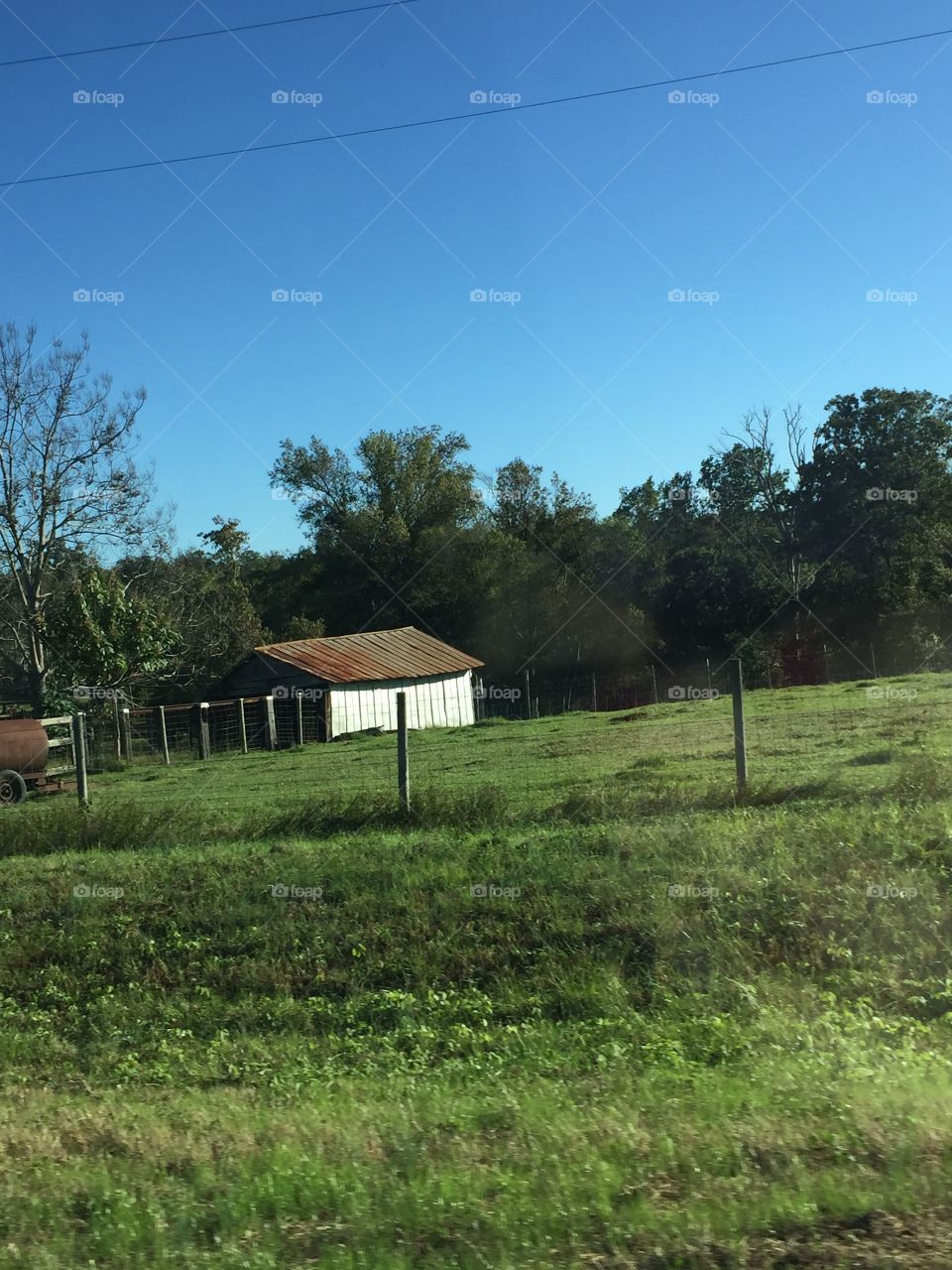Old structure in the field.