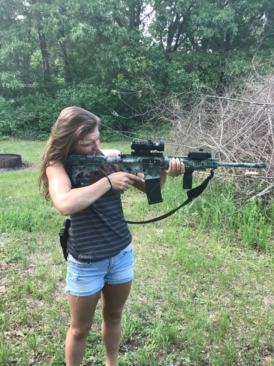 Little girls can use big guns too 