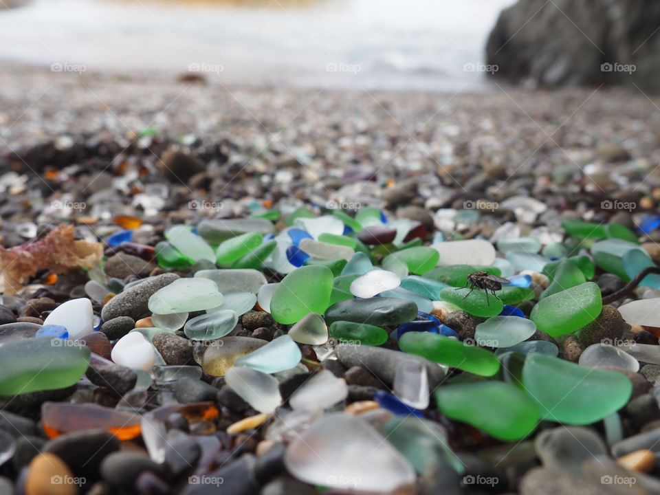 Sea glass beach 