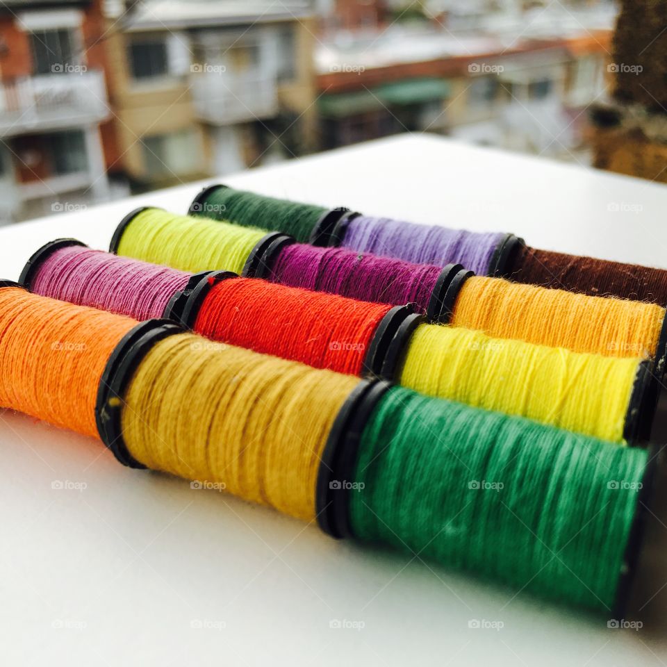 Colourful yarn
