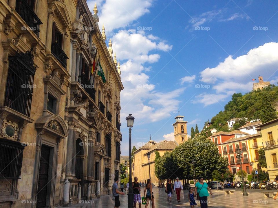 Plaza nueva in Granada 