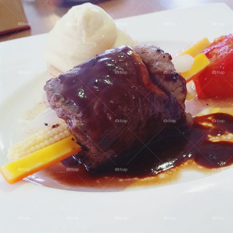 This beef steak have a cute look in my perspective 😂❤