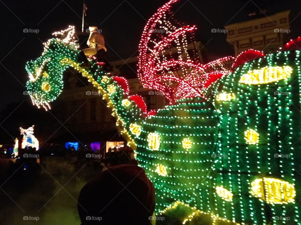 Lighted parade