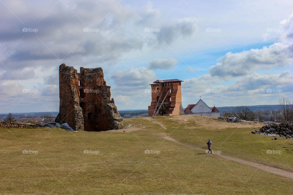 Castle ruins in Navagrudak.