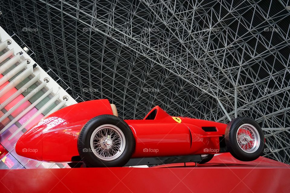 show car in Ferrari world of Abu Dhabi