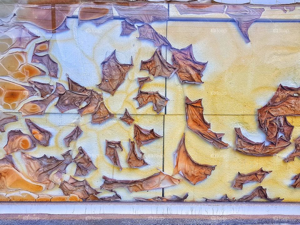 Poster burned by the sun