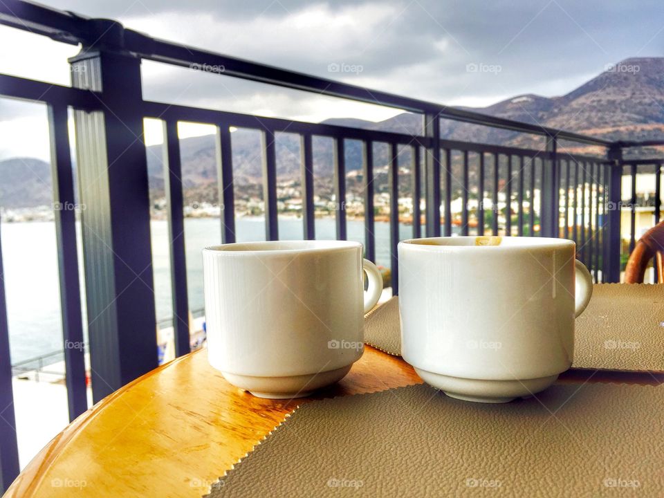 No Person, Dawn, Coffee, Table, Window