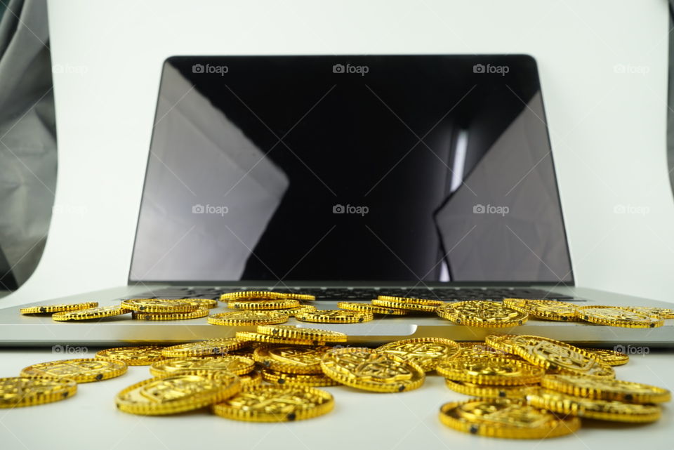Gold, Business, Wealth, Computer, Desktop