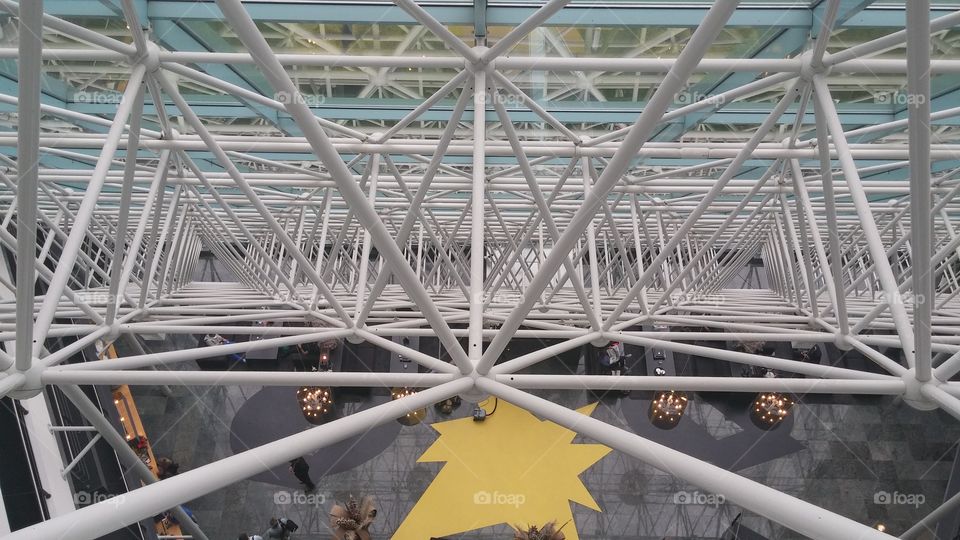 metal construction . architecture building 