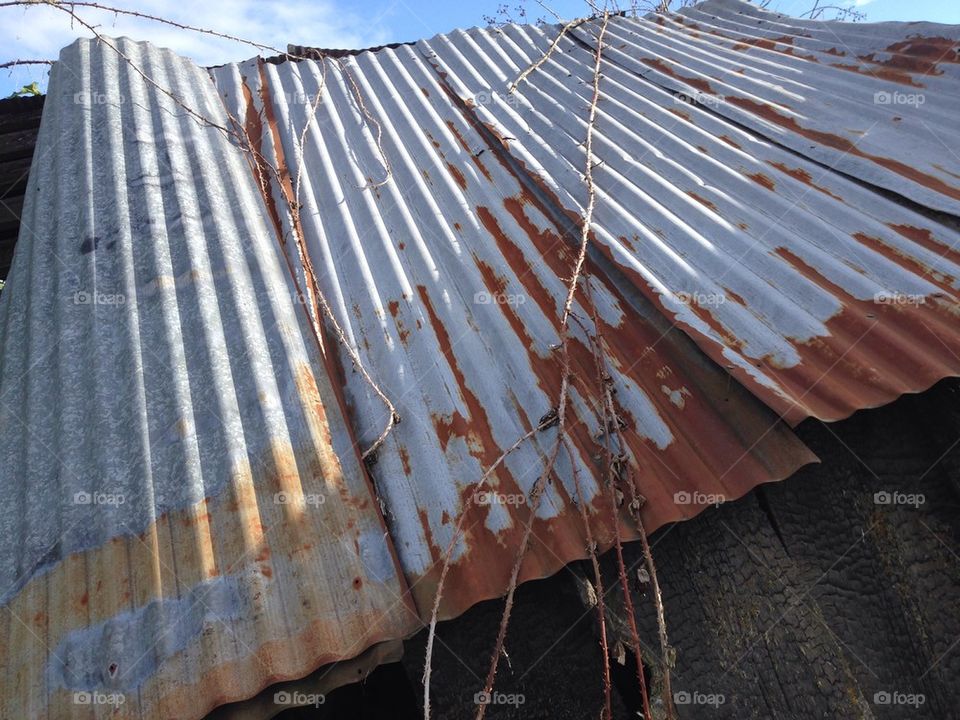 old metal roof