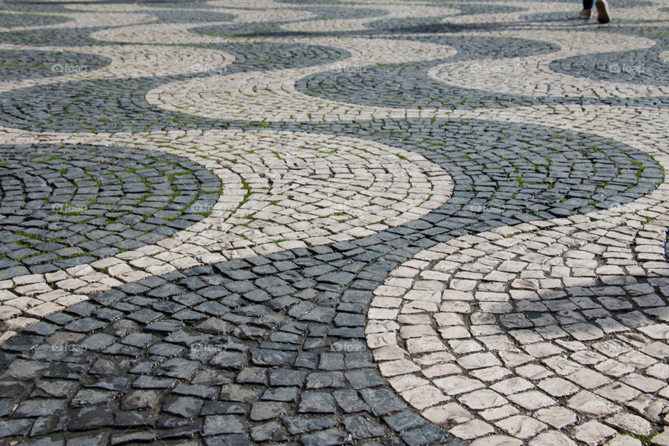 Rossio square swirls  