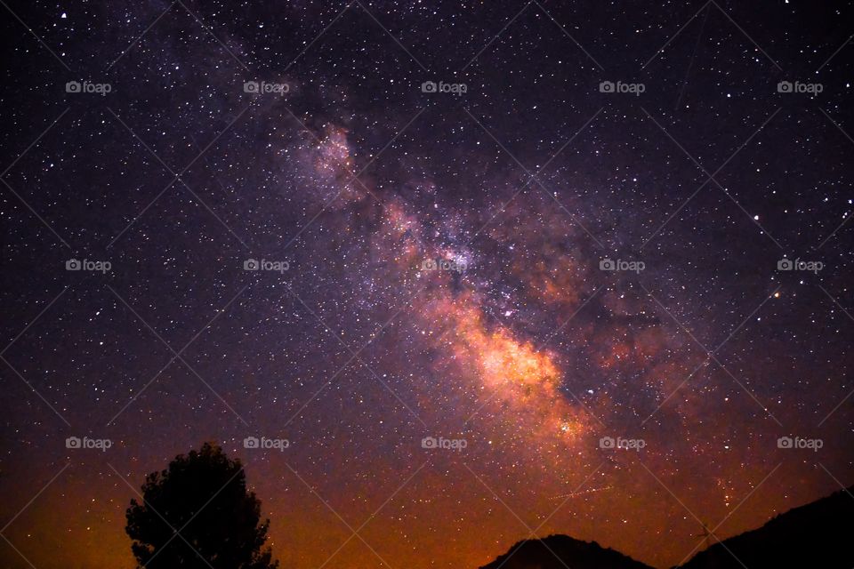 Scenic view of starry sky