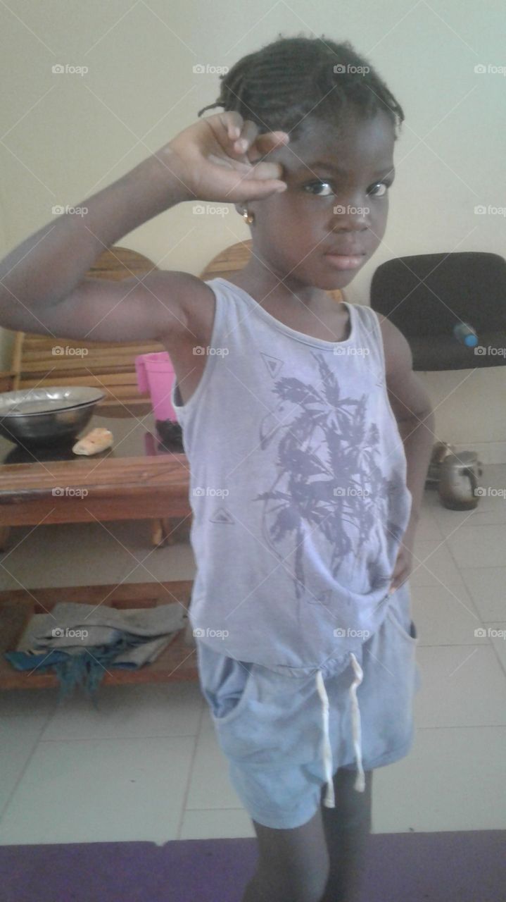 Natural beauty black girl