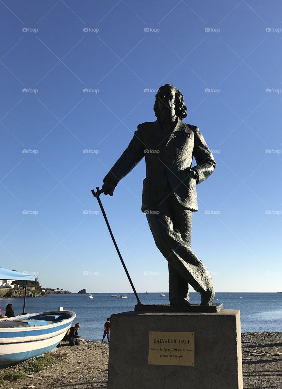 Salvador Dali monument, Cadaques, Spain