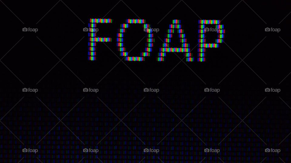 Foap name in pixels, square shaped pixels, colourful pixels, rectangle shaped pixels, Foap, Foap name