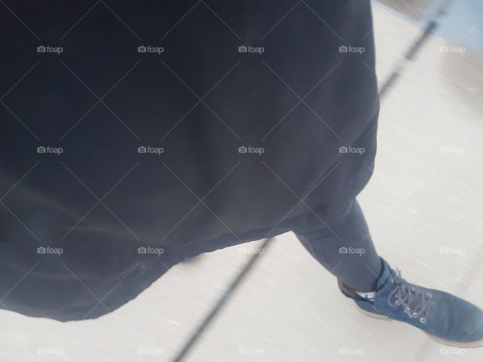 walking on the street