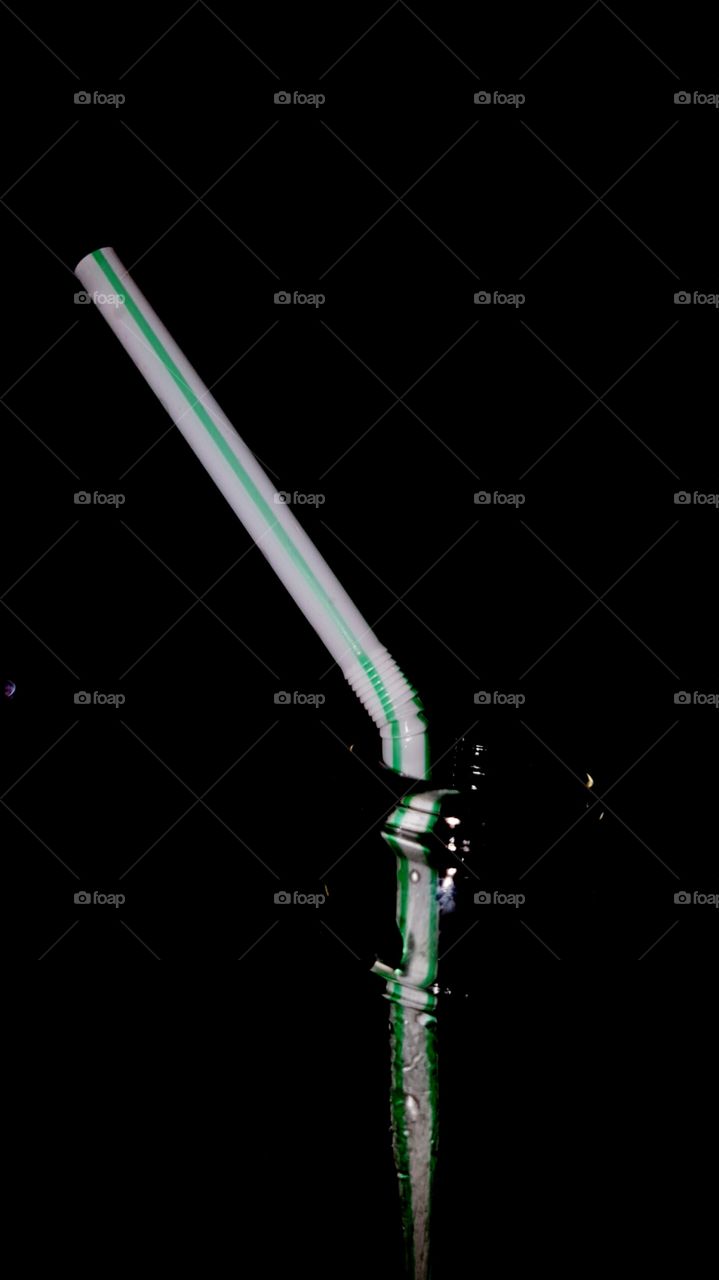 Strohhalm in der Flasche