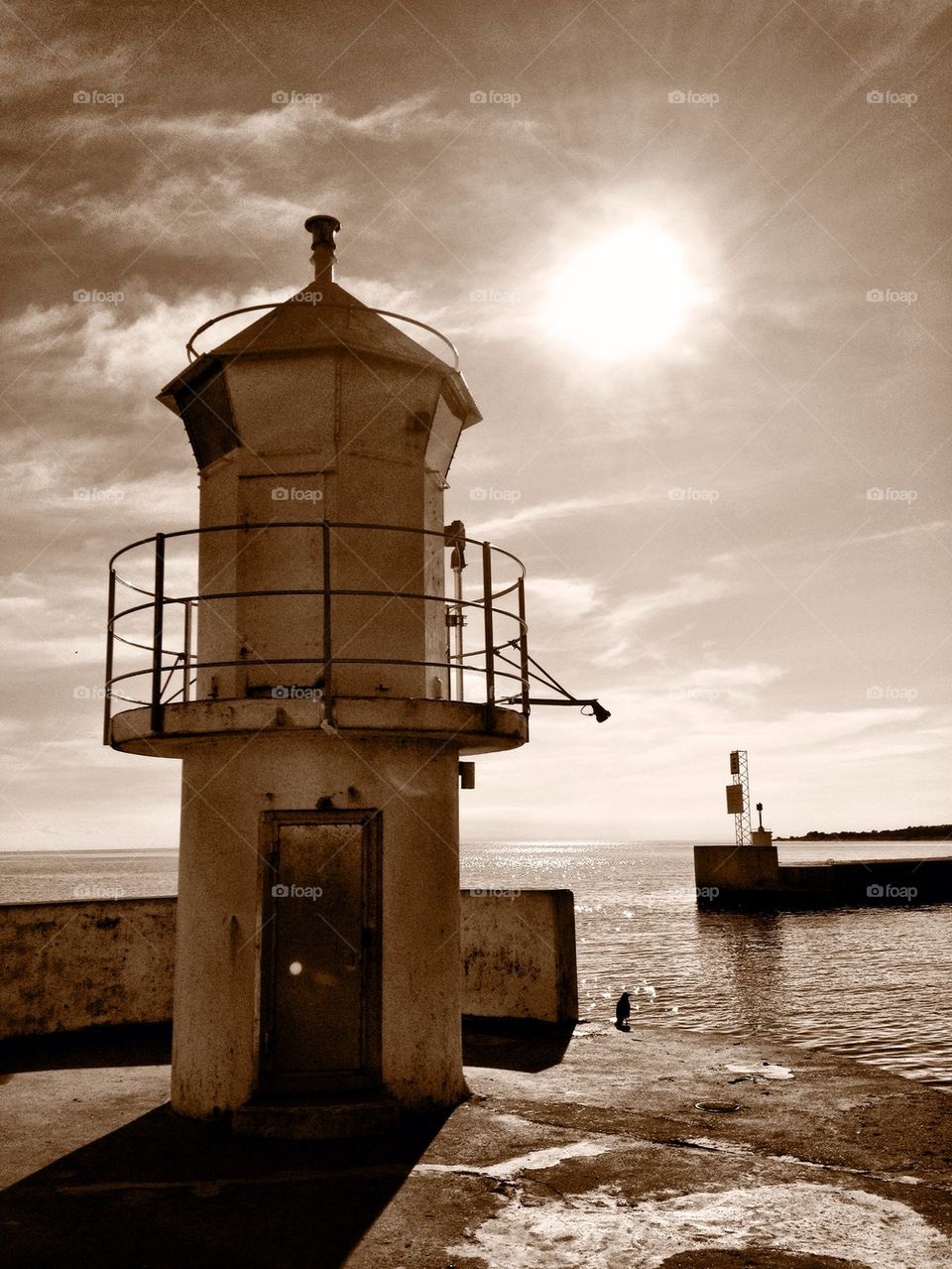 Light house in the sun