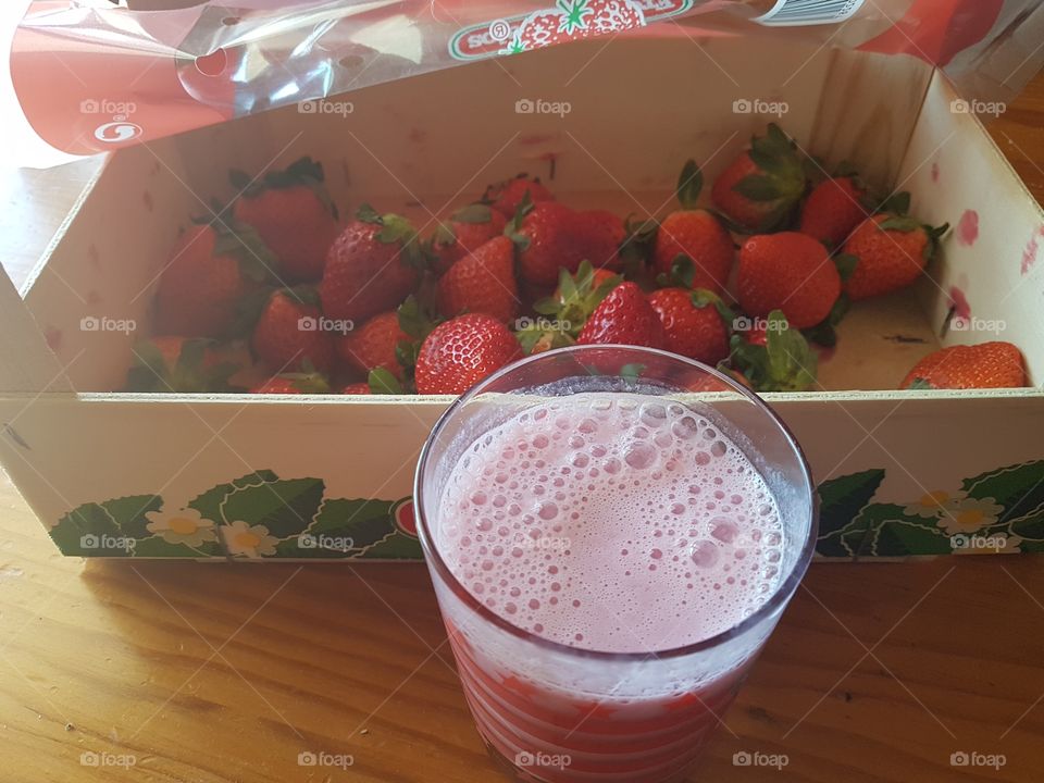 Strawberry milkshake