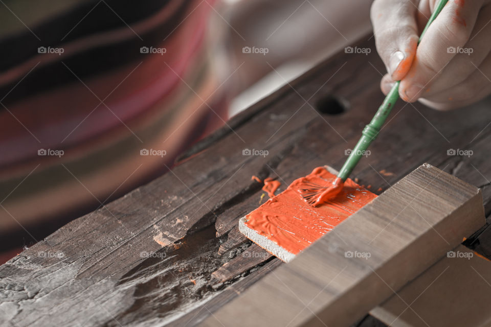 painting wood