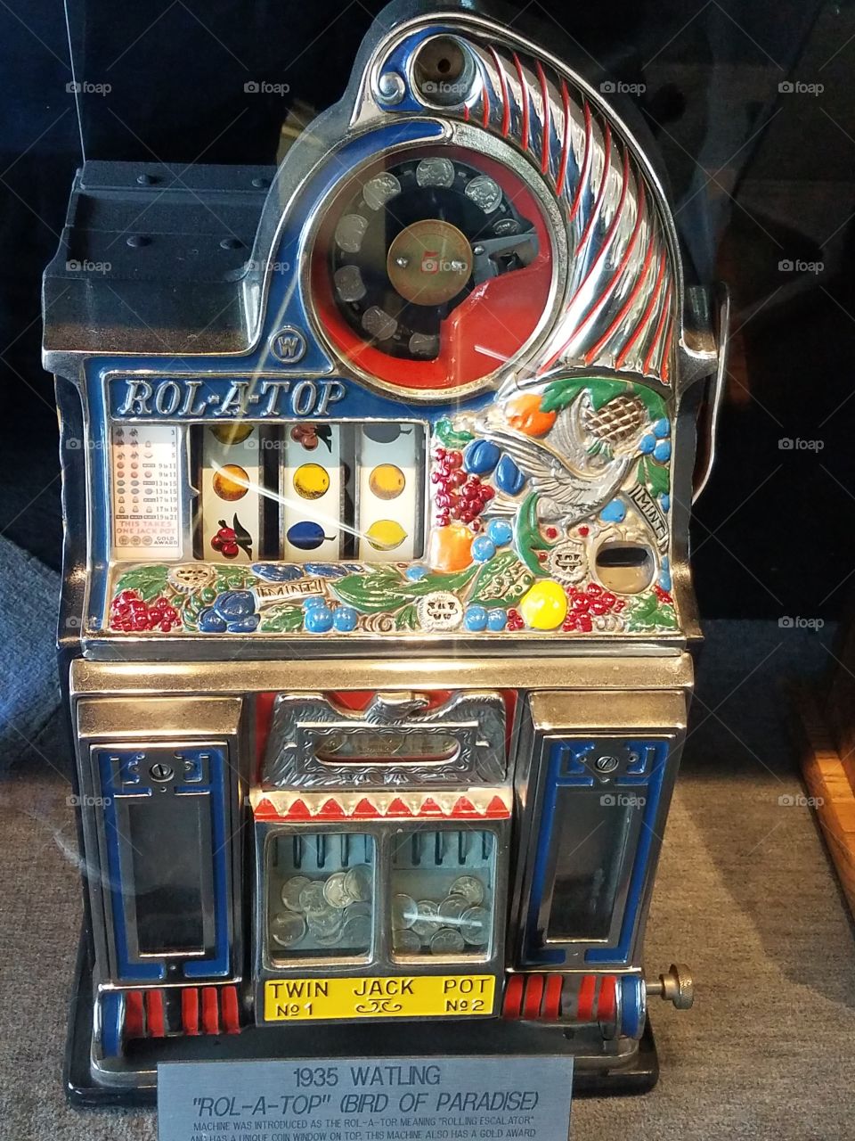 1935 Watling Bird of Paradise Slot Machine