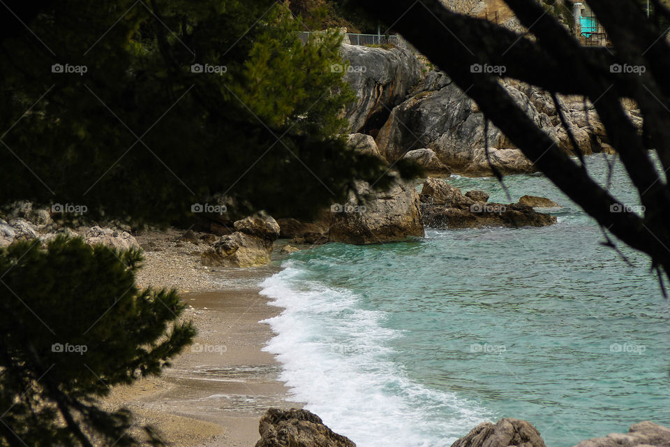 Scenic view of sea, Dubrovnik, croatia