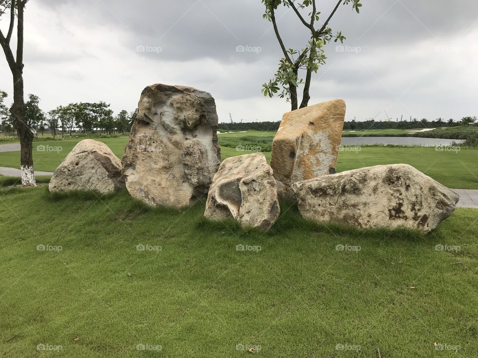 Rocks in the Vinpearl in Hai Phong