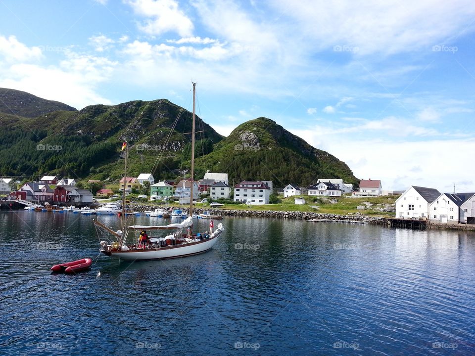 Summer vacation in Norway Runde island.