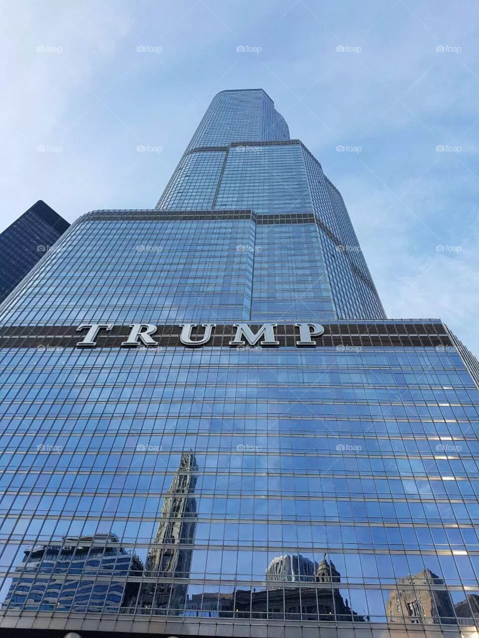 A very tall building.