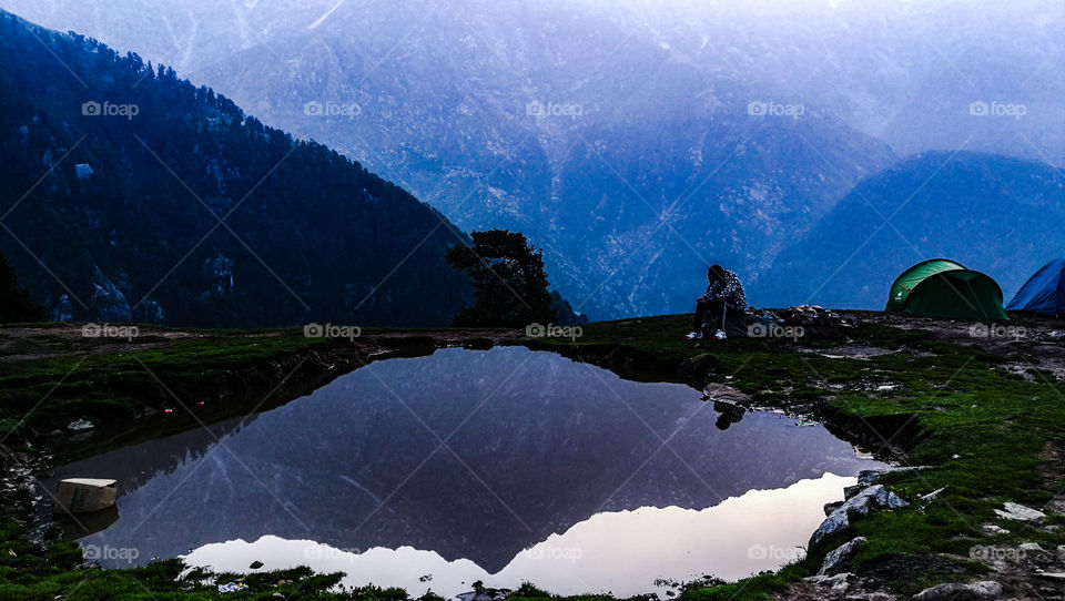 shadow of mountains