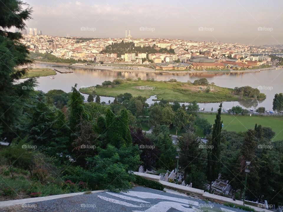 Istanbul view from Pierre loti  hill
